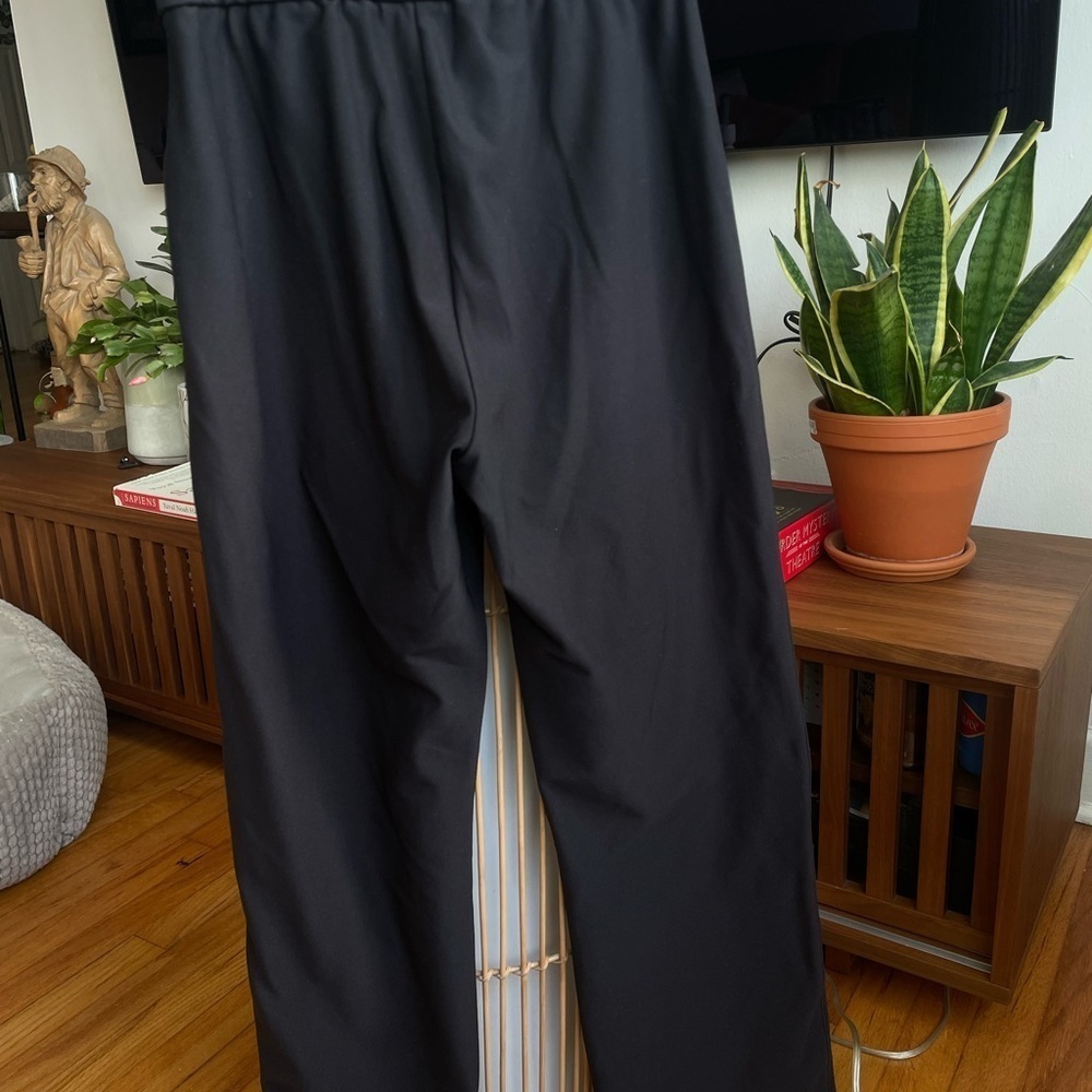 Nike Black Dri-FIT Athletic Pants Lounge Yoga Pants High Rise Zip Front GOLF - Picture 4 of 4